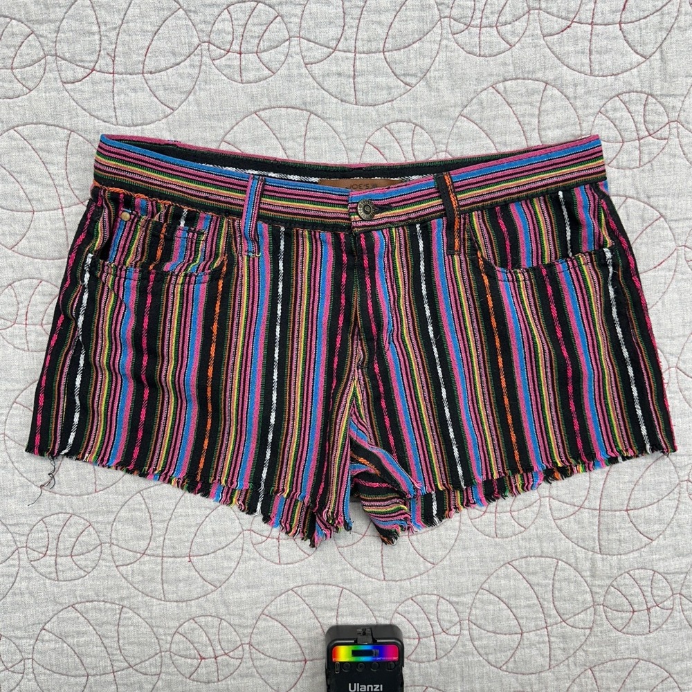 Joe's Jeans Vintage Reserve 971 Shorts Multicolor Rainbow Cut Off / Women's 27